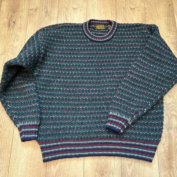 Eddie Bauer Other - Vintage Eddie Bauer Birdseye Shetland Wool Sweater | Men’s XL | Chunky Knit